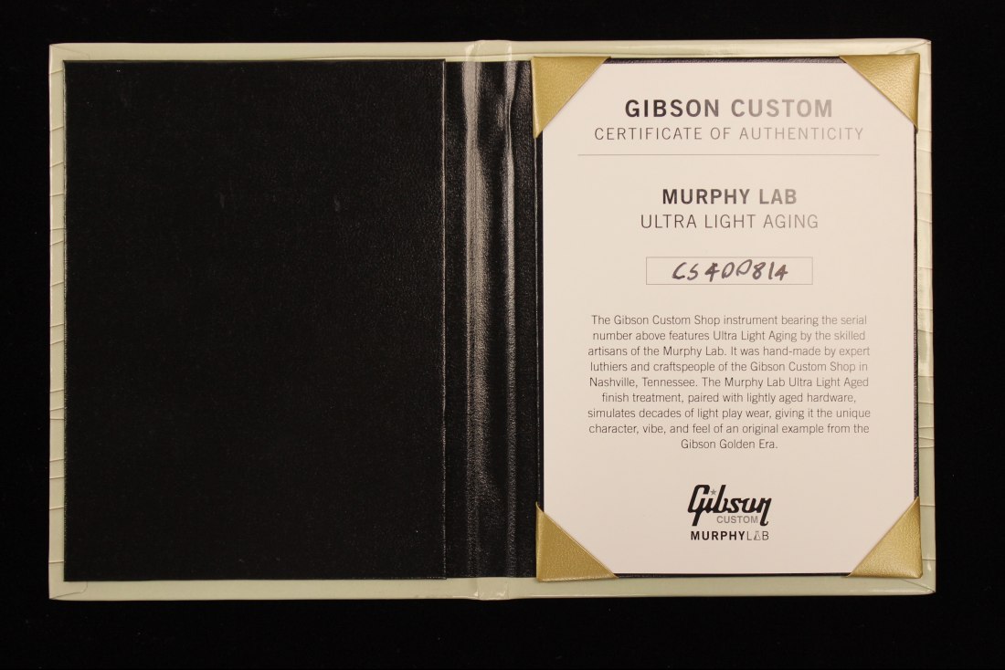 Gibson Custom Murphy Lab Les Paul Custom Ultra Light Aged - CWV