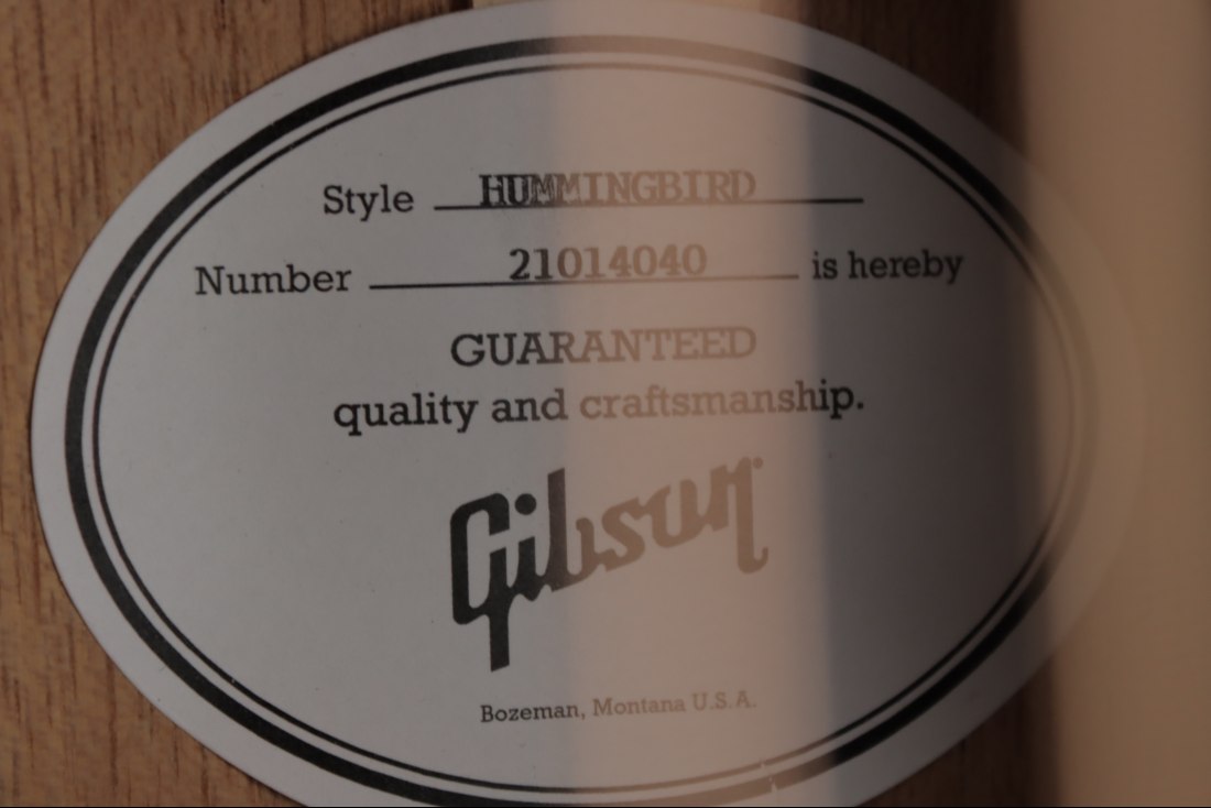 Gibson Hummingbird Standard Exclusive - EB