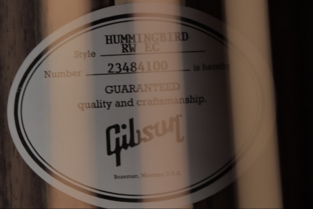 Gibson Hummingbird Standard Rosewood EC