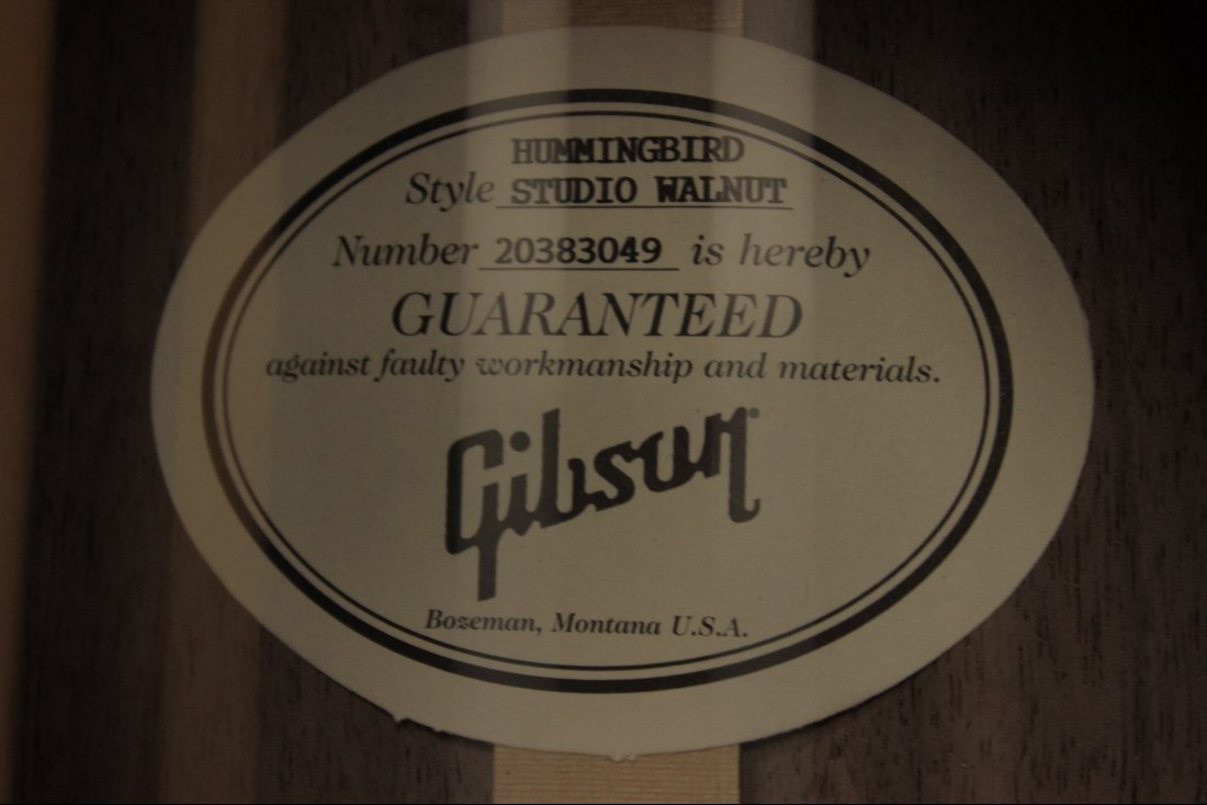 Gibson Hummingbird Studio Walnut - AN