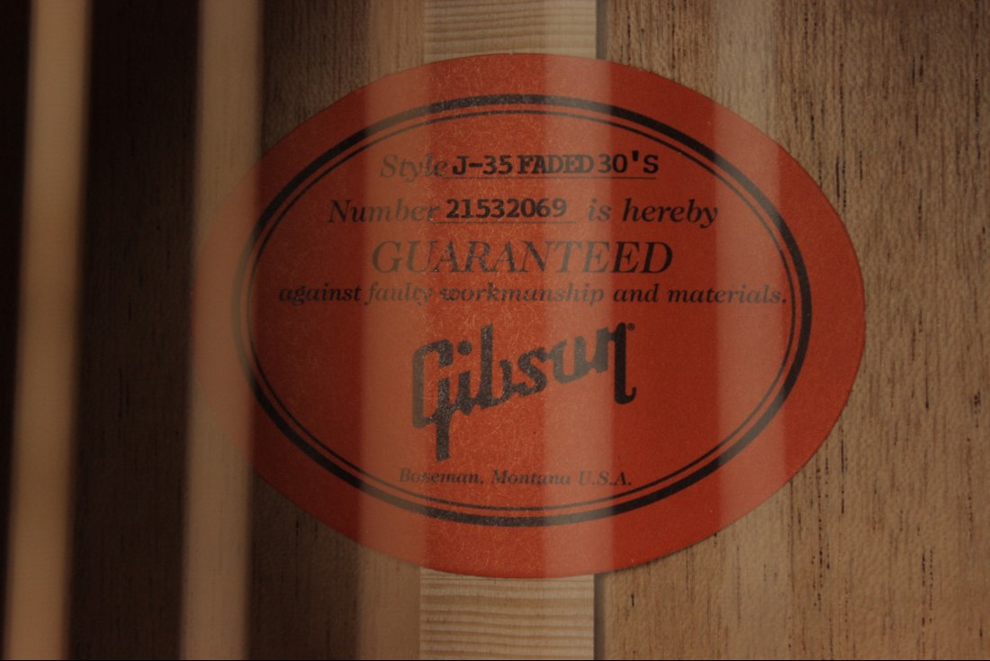 Gibson J-35 30s Faded