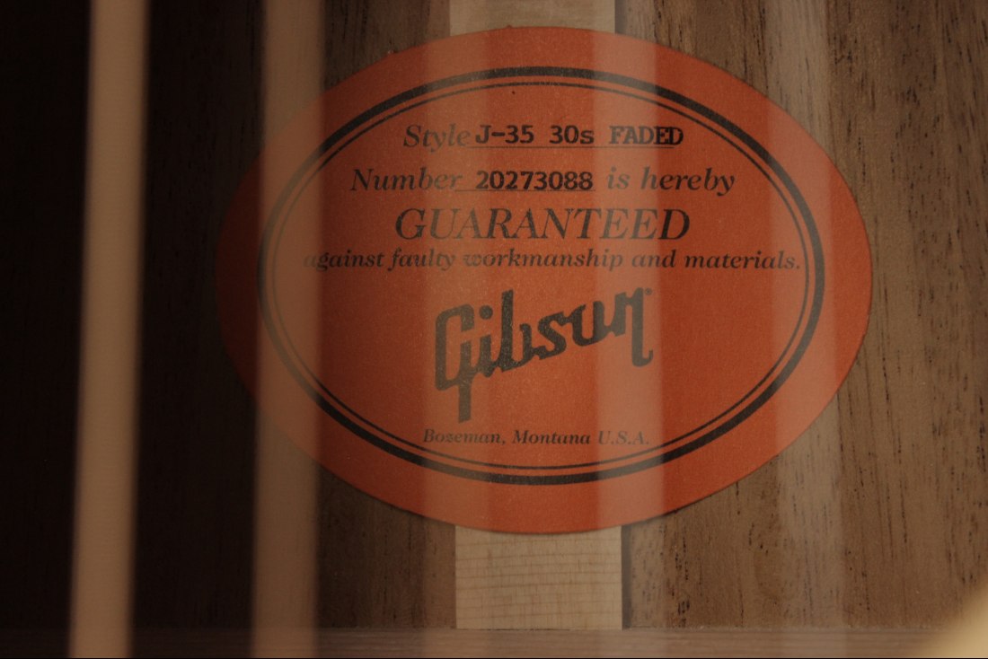 Gibson J-35 30s Faded