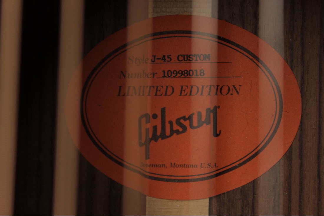 Gibson J-45 Custom Amberburst Limited Edition