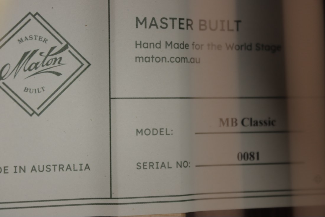 Maton Master Built Classic