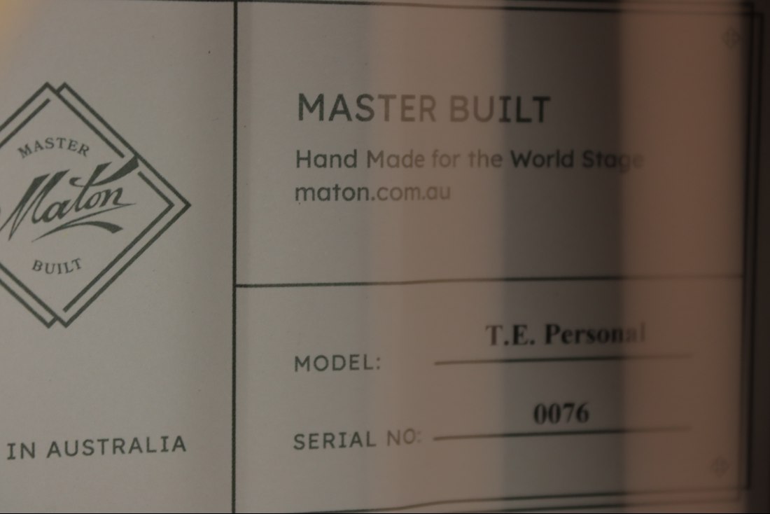 Maton Master Built T.E. Personal