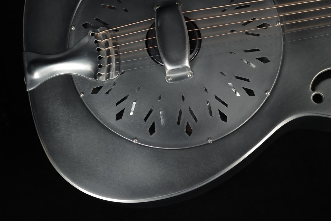 National Style O 14 Fret Raw Steel