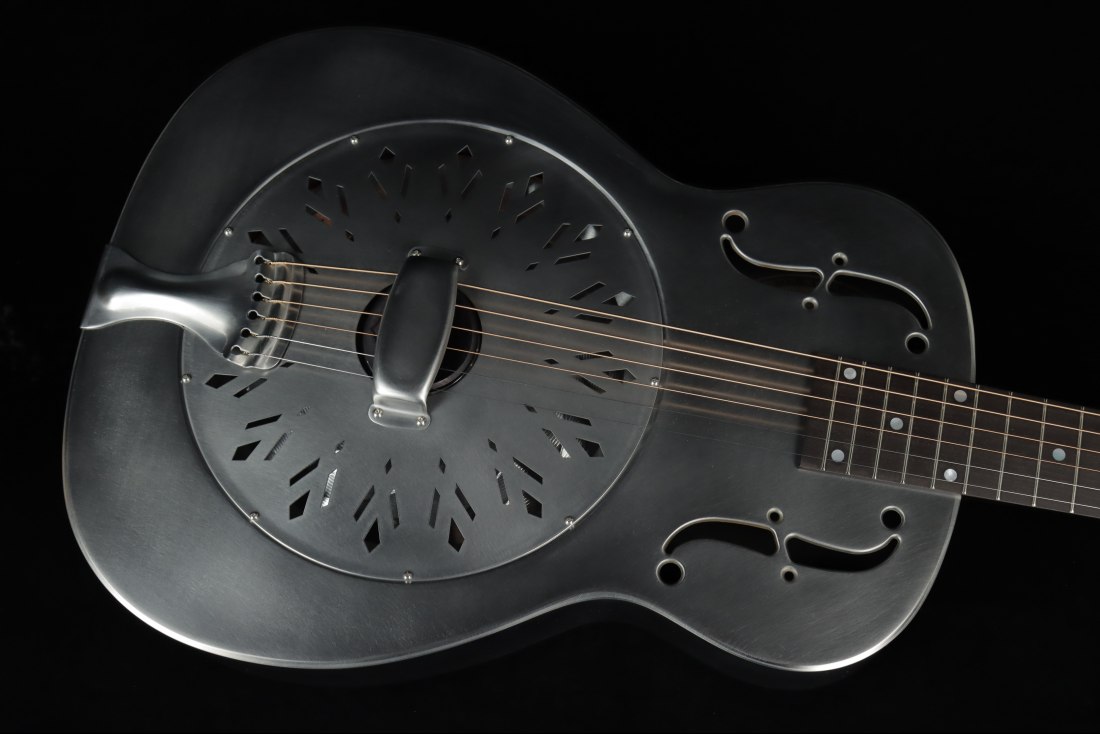 National Style O 14 Fret Raw Steel