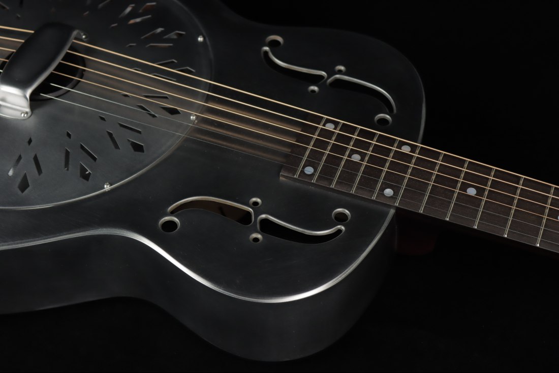 National Style O 14 Fret Raw Steel