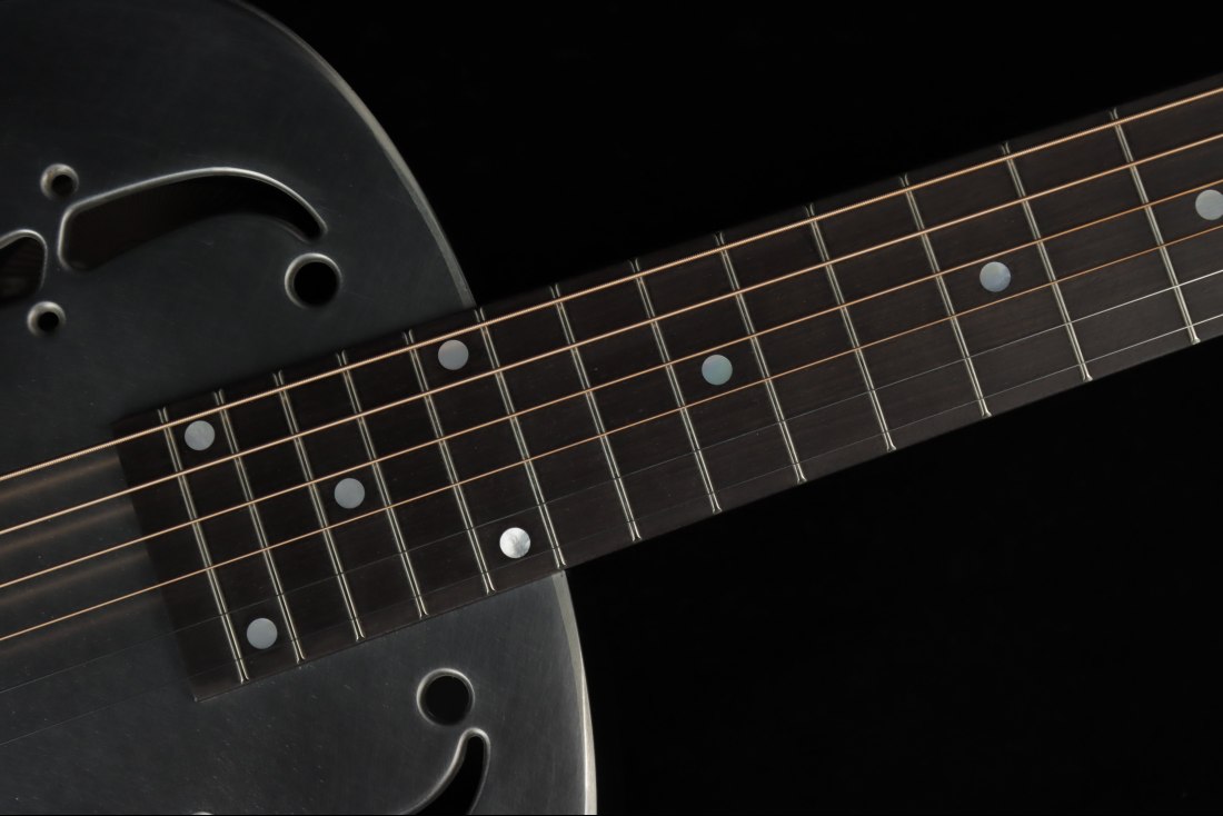 National Style O 14 Fret Raw Steel