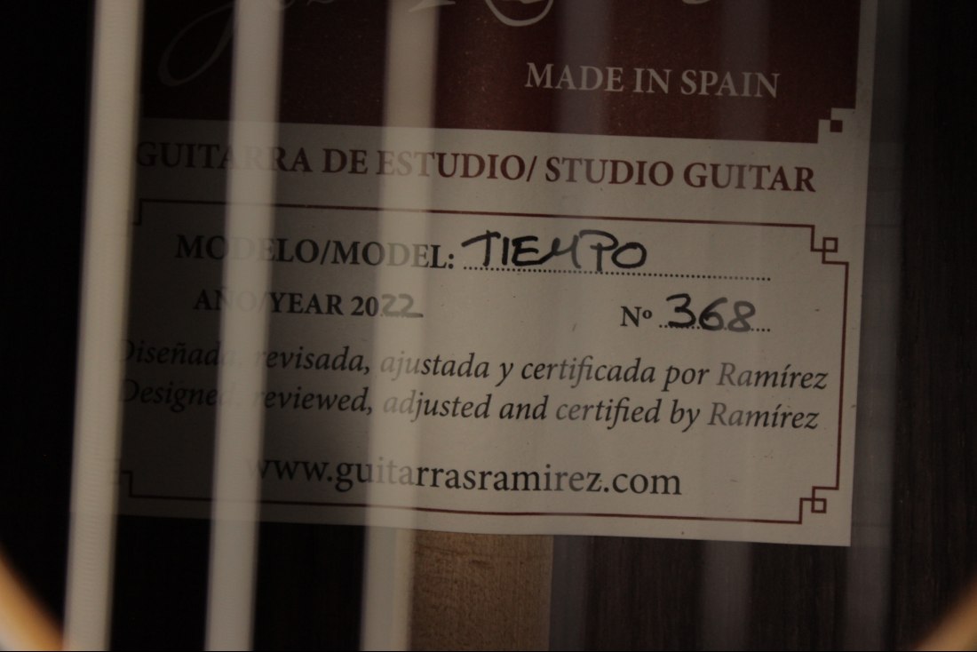 Ramirez Guitarra del Tiempo Cedar