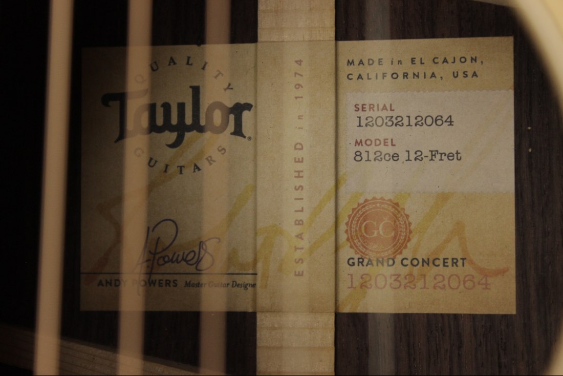 Taylor 812ce 12-Fret