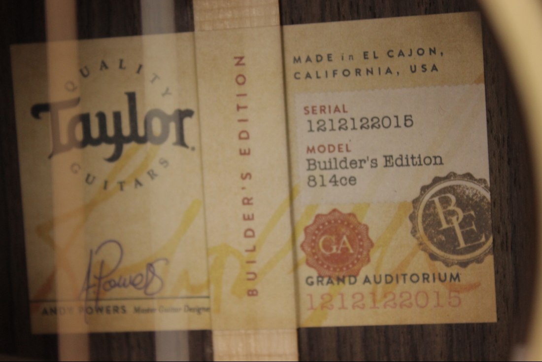 Taylor Builder's Edition 814ce