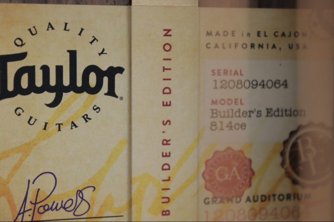 Taylor Builder's Edition 814ce