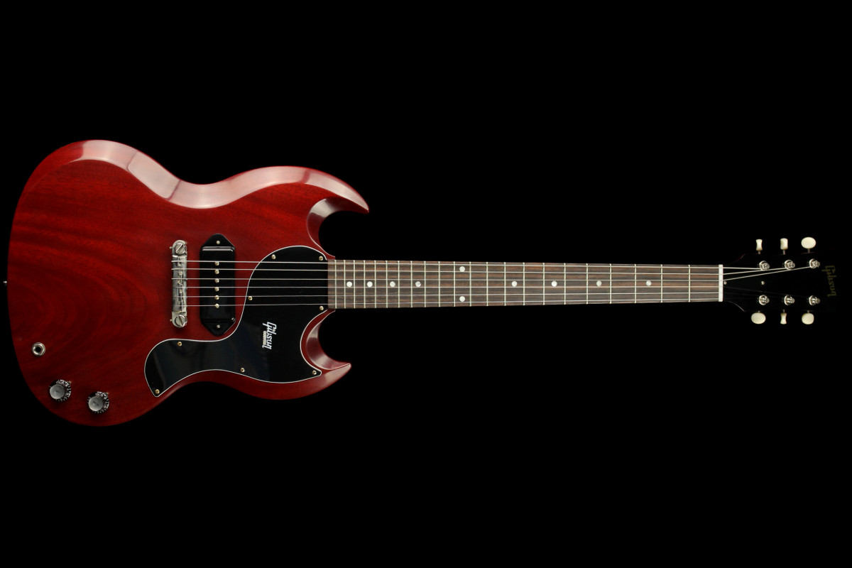 Gibson Custom 1963 SG Junior Reissue Lightning Bar VOS Cherry Red