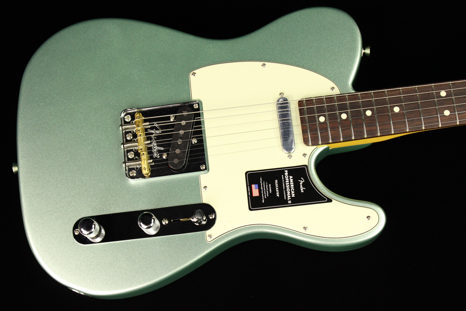 Fender American Professional II Telecaster Mystic Surf Green (SN US210032966) Gino Guitars