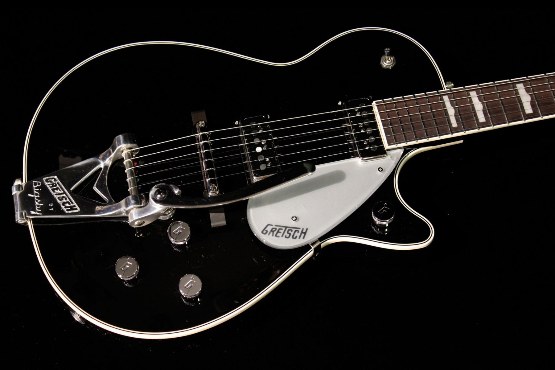 Gretsch G6128TGH Harrison Signature Duo Jet™ Black Gino Guitars