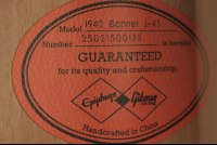 Epiphone 1942 Banner J-45 Reissue