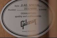 Gibson J-45 Special - VS