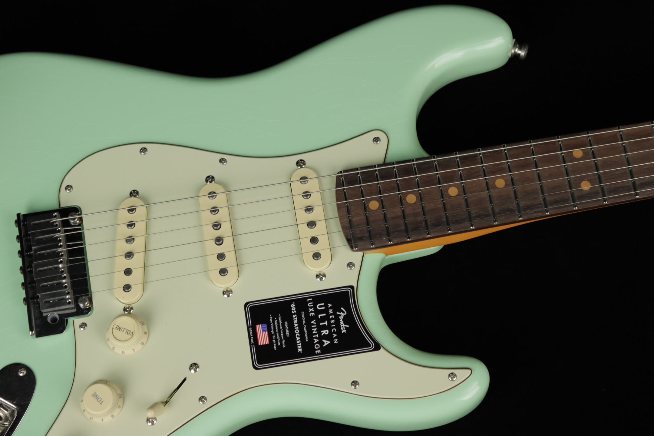 とらおっち　フェンダー fender USA Stratocaster Fender American Ultra Luxe Vintage 60's Stratocaster Surf Green