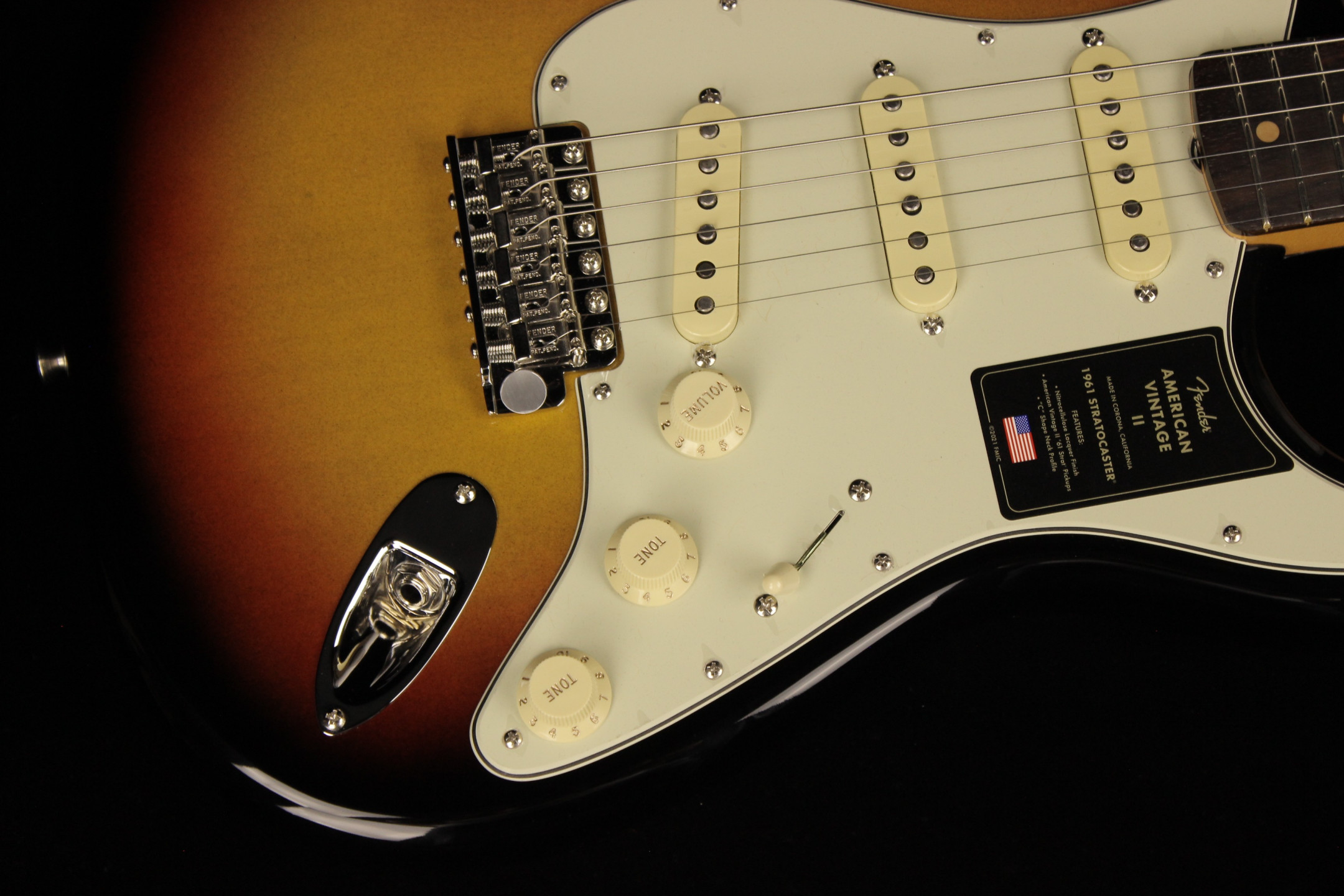 Fender American Vintage II 1961 Stratocaster 3-Color Sunburst (SN:  V2327410) | Gino Guitars