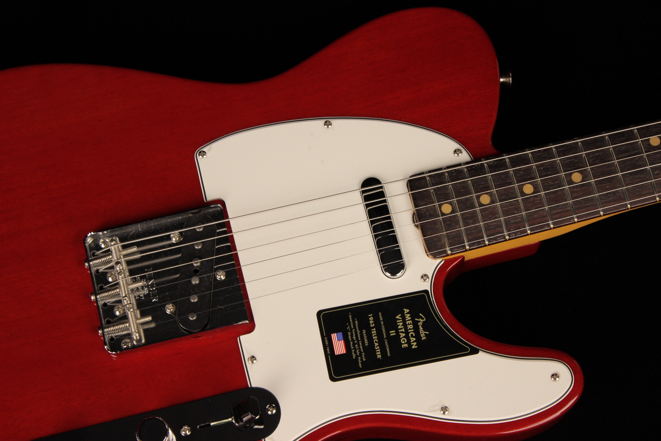 Fender telecaster crimson red transparent sale