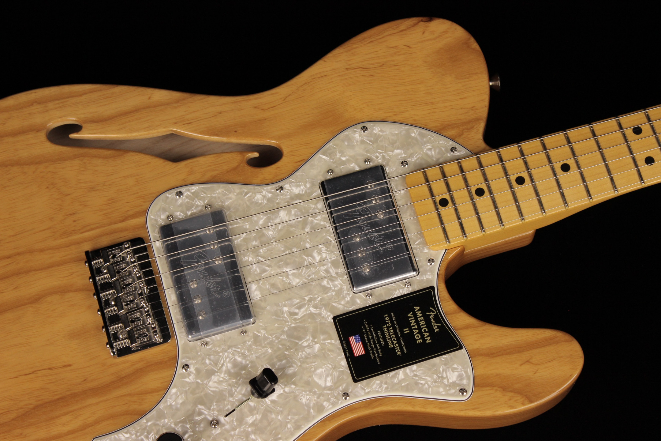 Fender American Vintage II 1972 Telecaster Thinline Aged Natural