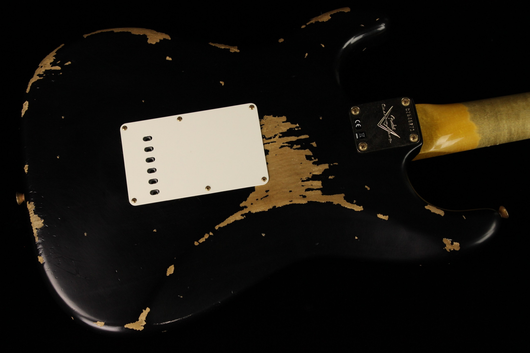 Fender Custom 1962 Stratocaster Heavy Relic Aged Black (SN
