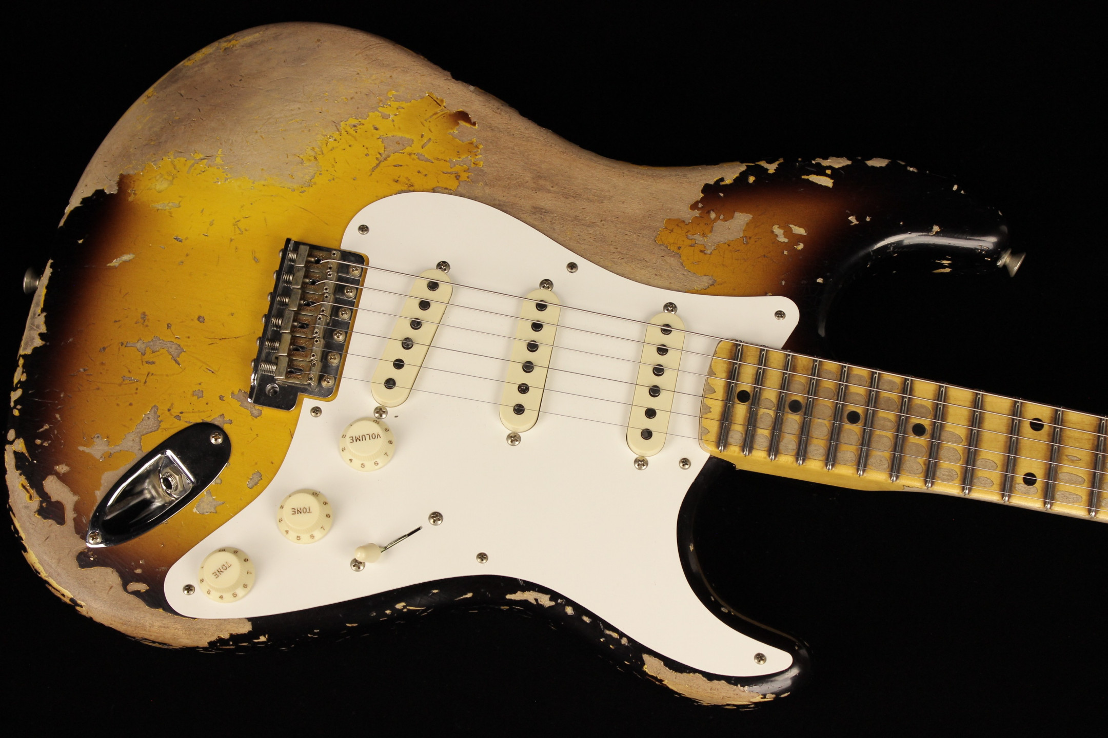 Heavy Relic Strato Style alnico P-90×2 Platinum Fender Custom Shop 1957 Stratocaster Super Heavy