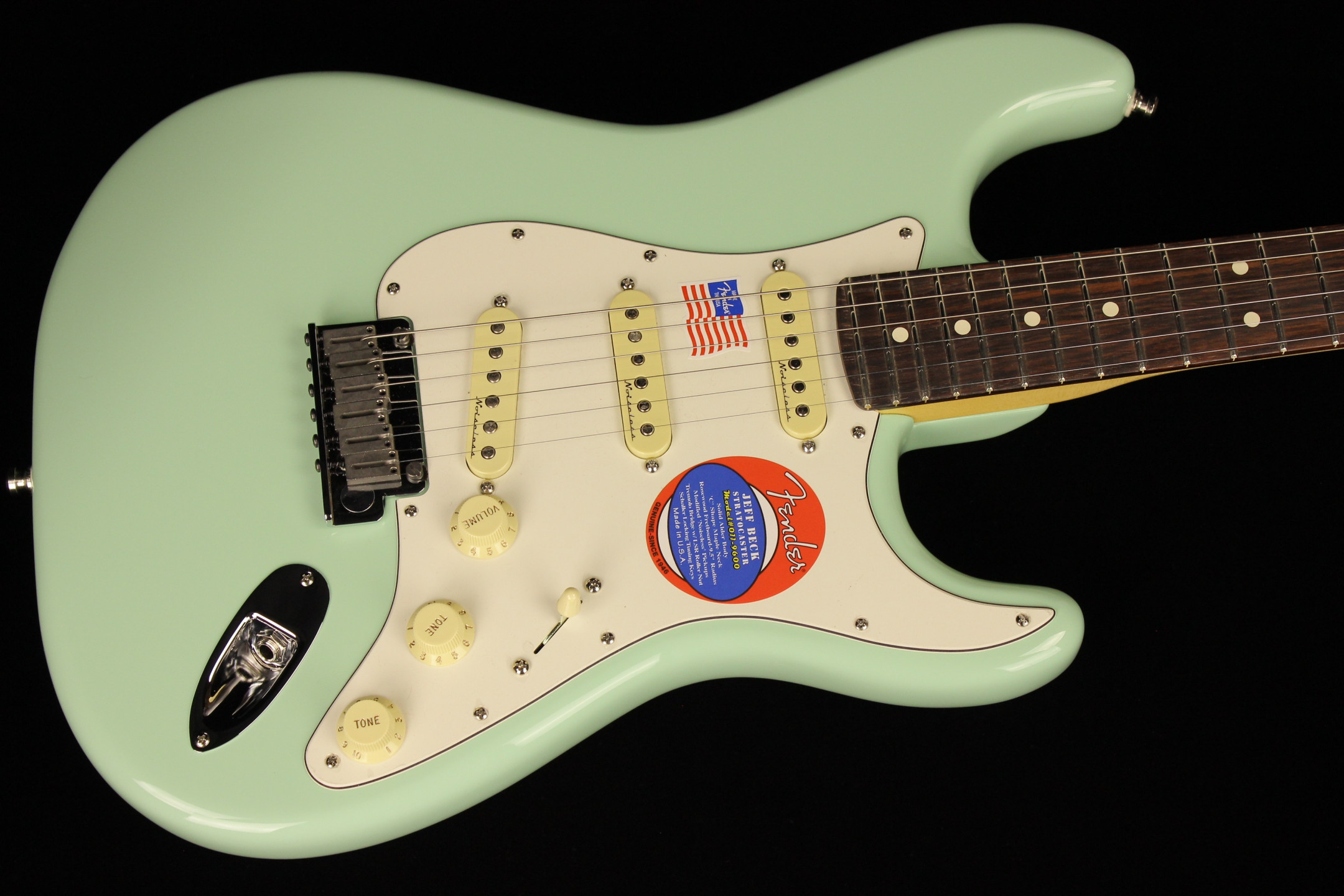 Fender Jeff Beck Stratocaster Surf Green (SN: US22088394) Gino Guitars