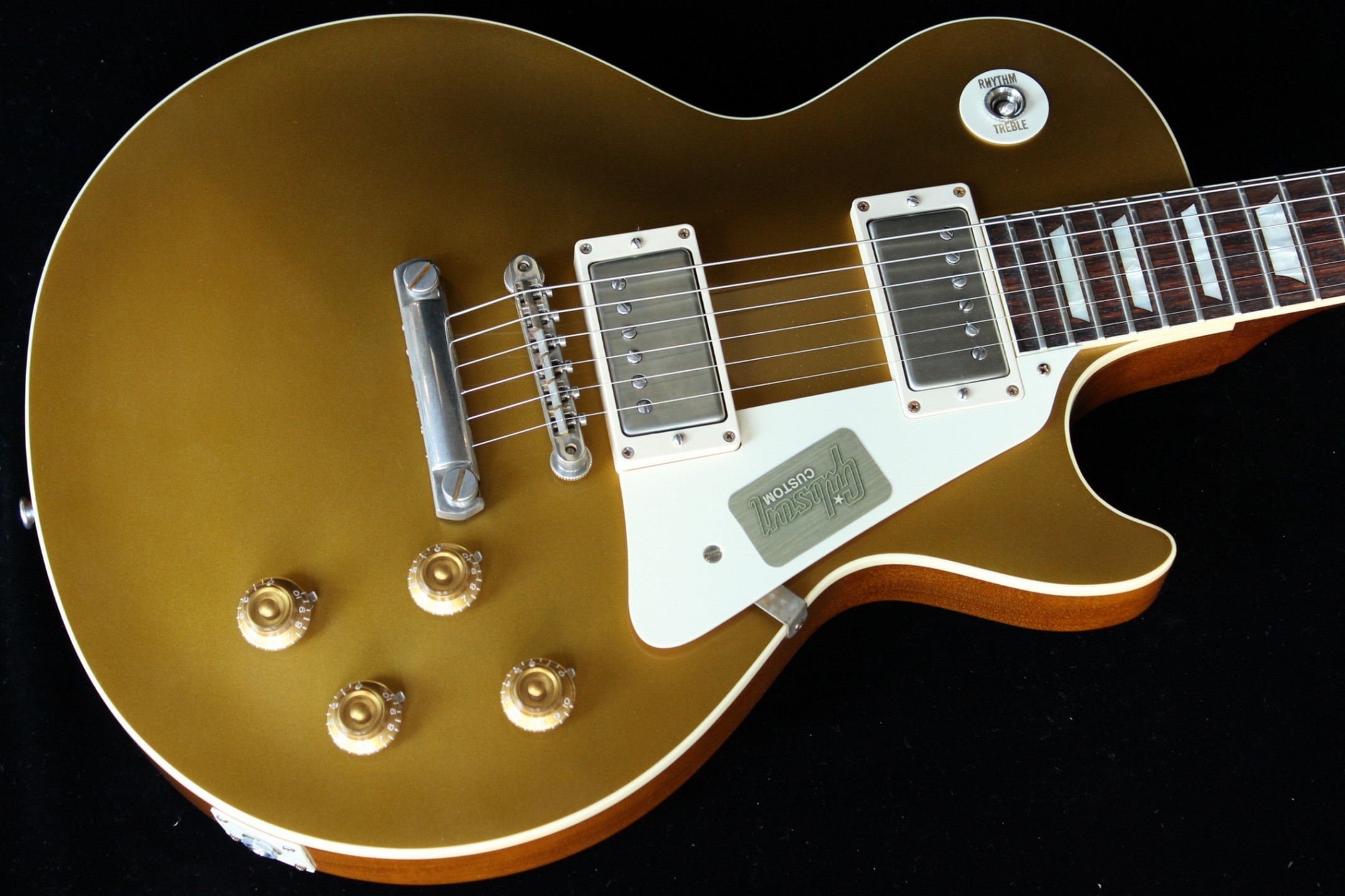 ギター Gibson Historic 1957 Les Paul Custom Platinum Gibson Custom 1957 Les Paul Custom Reissue VOS