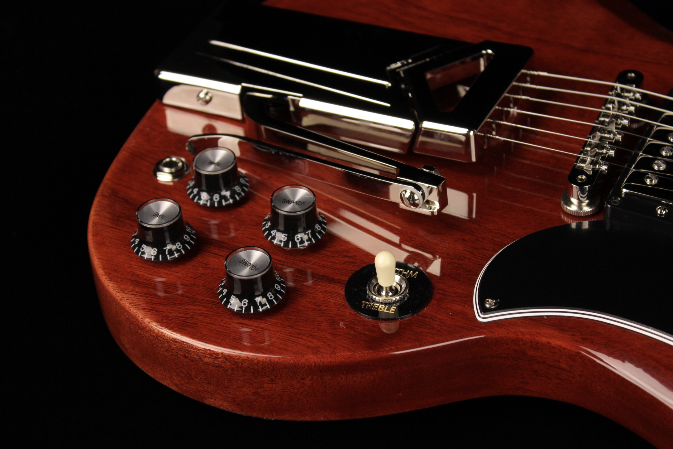 Gibson SG Standard '61 Sideways Vibrola Vintage Cherry (SN