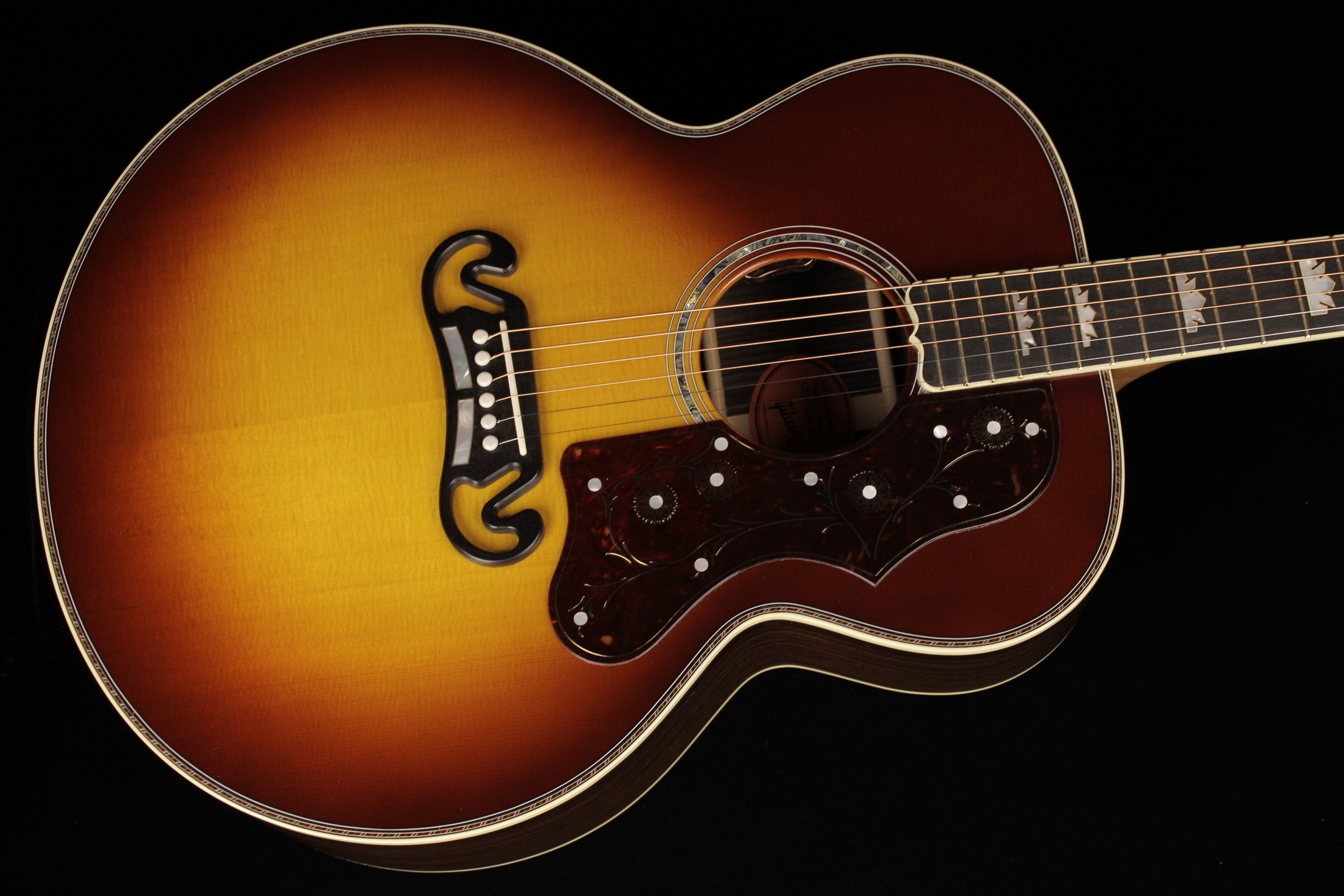 Gibson SJ 200 Deluxe Rosewood Rosewood Burst SN 23022014 Gino Guitars