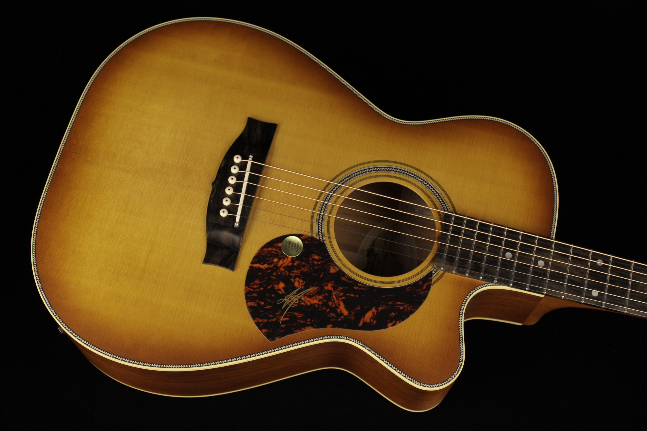 Maton EBG808C Nashville Vintage Amber Burst (SN: 26015) | Gino Guitars