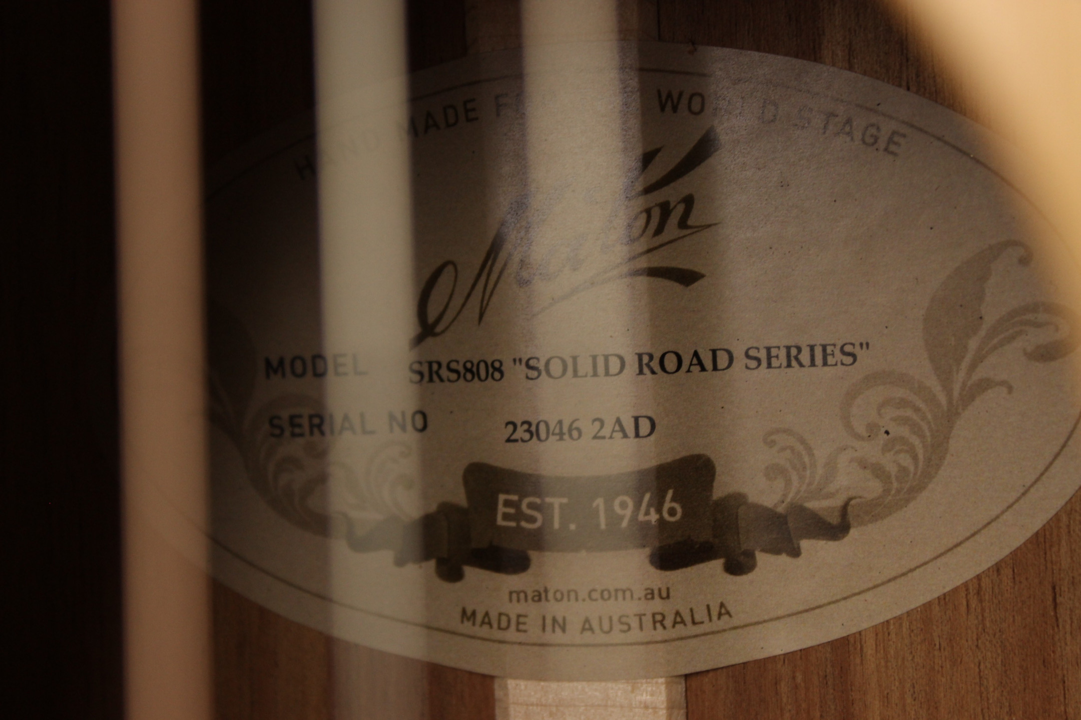 Maton SRS808 Natural (SN: 23046) | Gino Guitars