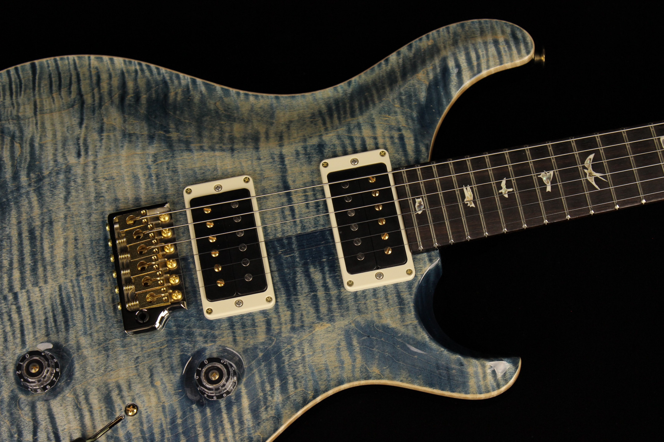 Paul Reed Smith Custom 24 10-Top Black Gold Wrap Burst (SN