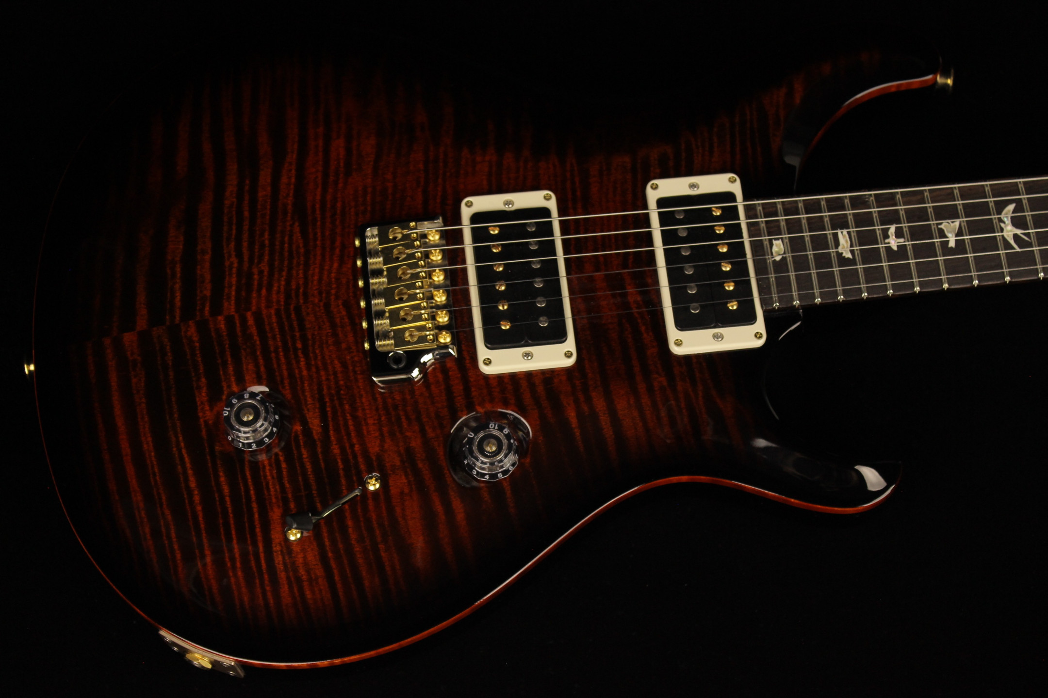 人気定番の 10-Top 24 Custom Smith Reed Paul Fire (SN Smokeburst ギター