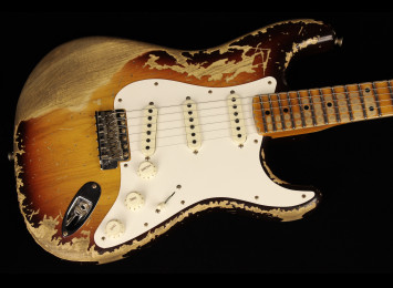 Fender Custom Limited Edition Red Hot Strat Super Heavy Relic - FC3CS