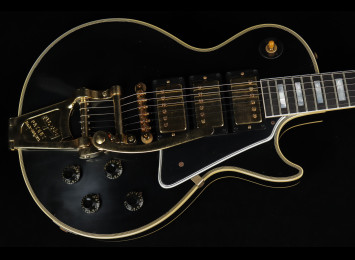 Gibson Custom Murphy Lab 1957 Les Paul Custom Reissue "Black Beauty" 3-Pickup Bigsby Light Aged
