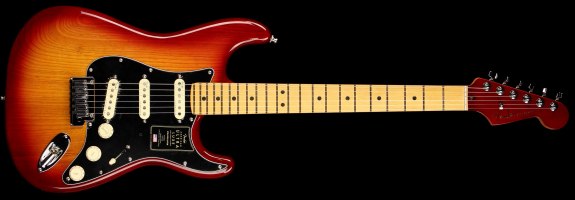 Fender American Ultra Luxe Stratocaster Plasma Red Burst (SN