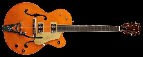 Gretsch G6120T 59 Vintage Select Edition 59 Chet Atkins Hollow Body w Bigsby Vintage Orange Stain Lacquer SN JT23020610 Gino Guitars